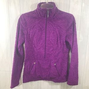 Athleta Purple 1/2 Zip Pockets Sweatshirt XS